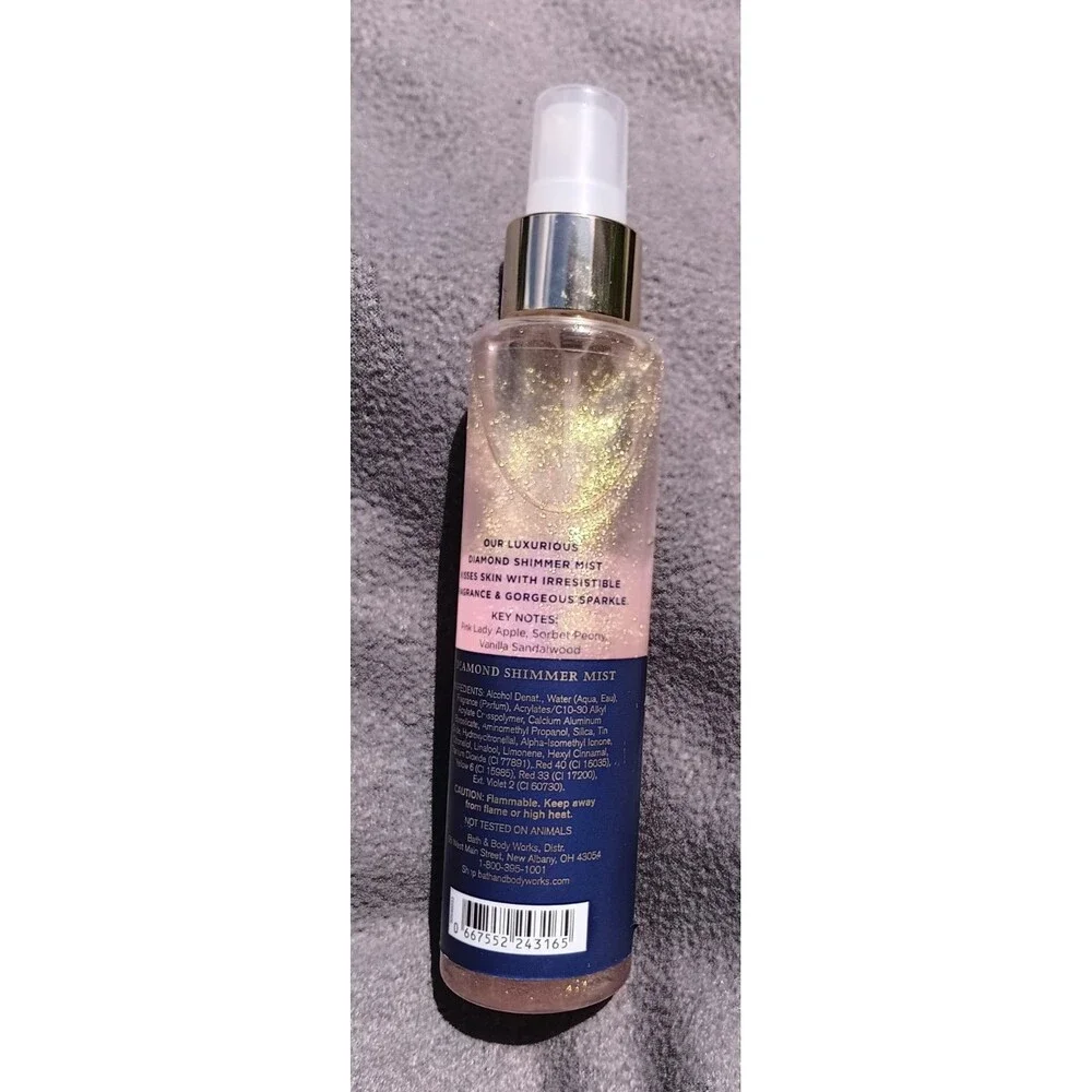 Bath & Body Works Perfect Peony Diamond Shimmer Mist HTF Retired 4.9oz